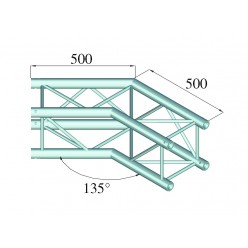 ALUTRUSS QUADLOCK S6082C-23 2-Way Corner 135